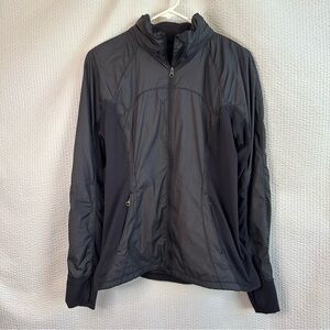 lululemon Run On Black Athletic Jacket Size: 8